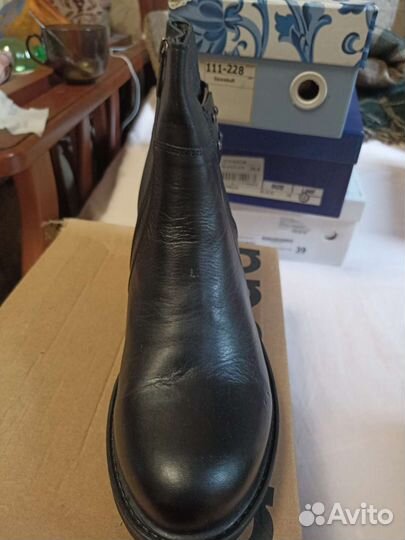 Ботильоны натуральная кожа 39