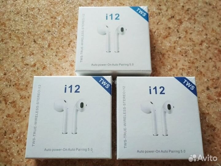 Беспроводные наушники i12 premium