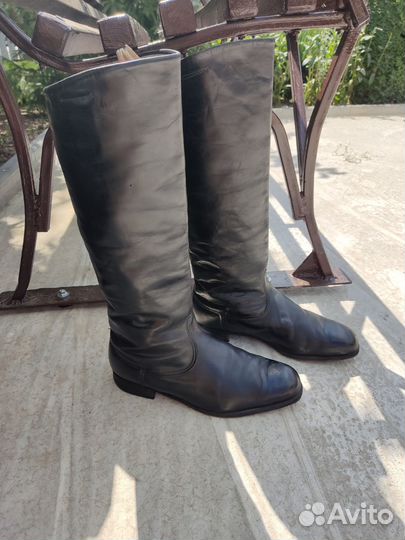 Хромовые сапоги