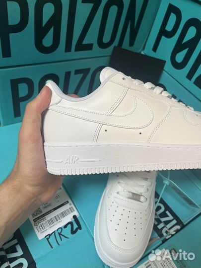 Nike air force 1 white poizon оригинал