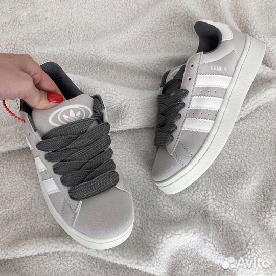 Кеды Adidas Campus 00s серые женские