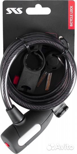 Велозамок STS PY3120 12mm x120cm с 2 ключами