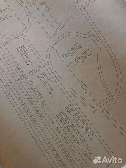Печать выкроек лекал