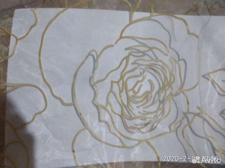 Ткань органза печать для тюли