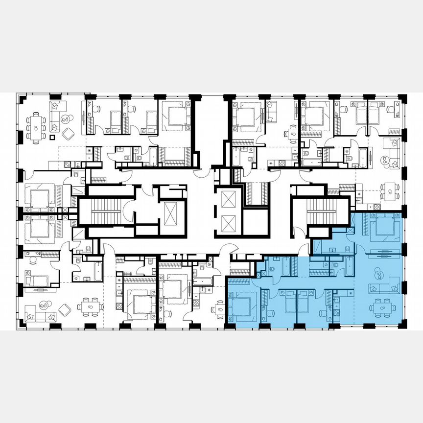5-к. квартира, 114,4 м², 42/48 эт.
