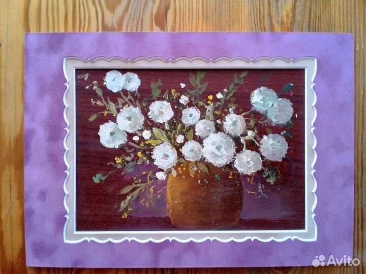 Картина маслом цветы