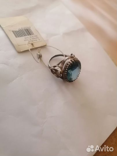 Серебряное кольцо женское СССР