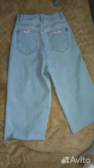 Джинсовые шорты длинные y2k