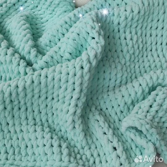 Плед плюшевый в коляску/кроватку. Ручная работа