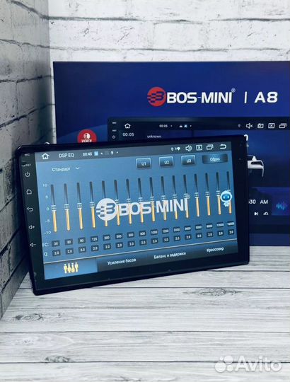 Автомагнитола андройд 9 дюймов 2 din bos mini a8