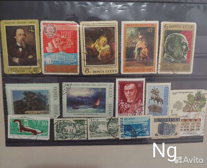 Марки почтовые, 235 шт, второй сорт