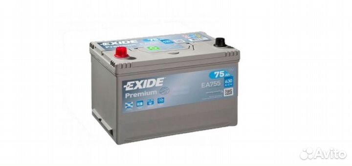 Аккумуляторы Exide Premium 75L