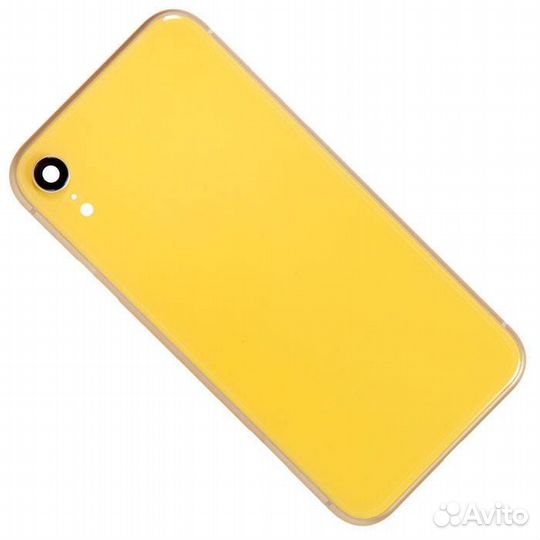 Задняя крышка в сборе с рамкой для iPhone XR, желт