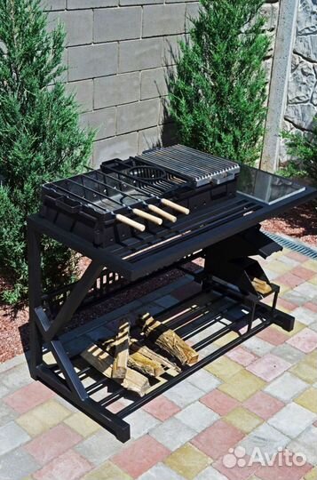 Гриль барбекю остров из металла