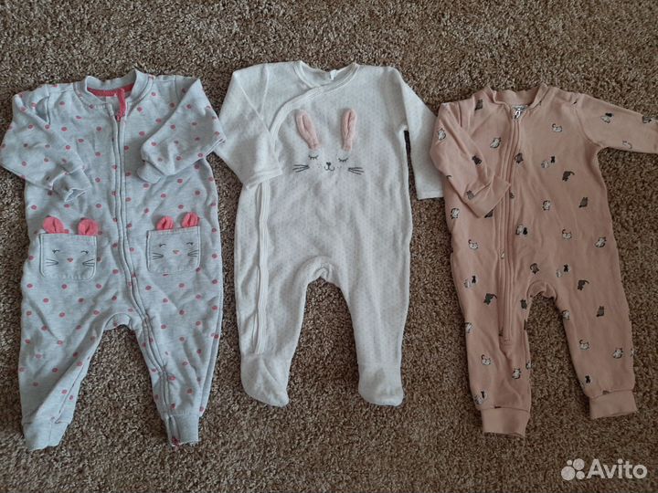 Пакет детских вещей на девочку