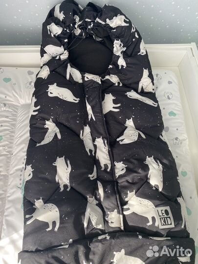 Зимний конверт в коляску Leokid