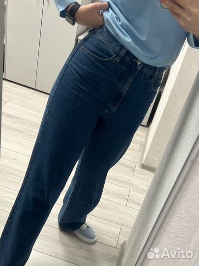 Джинсы женские широкие на высокий рост