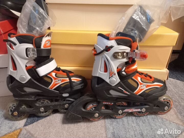 Ледовые/Роликовые раздвижные коньки 2 в 1