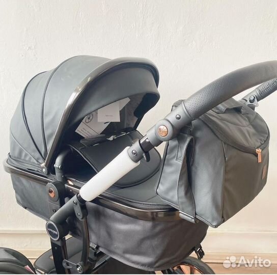 Коляска 3 в 1 Dalux 608 экокожа