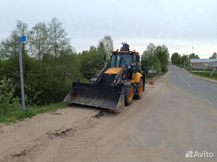 Аренда экскаватора погрузчика услуги трактора