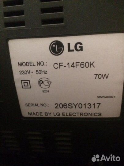 Телевизор LG CF-14F60K