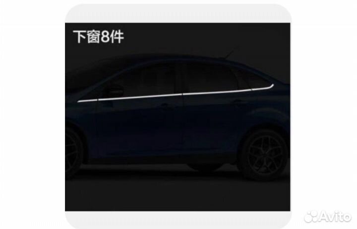 Молдинги хромированные на Форд