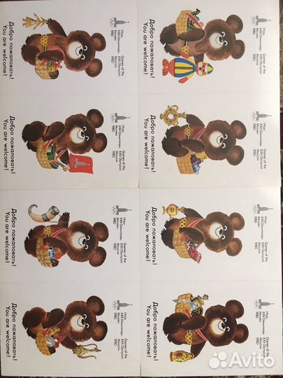 Олимпийский мишка Олимпиада 1980