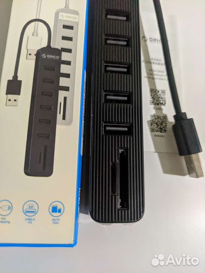 Usb hub на 6 портов,картридер