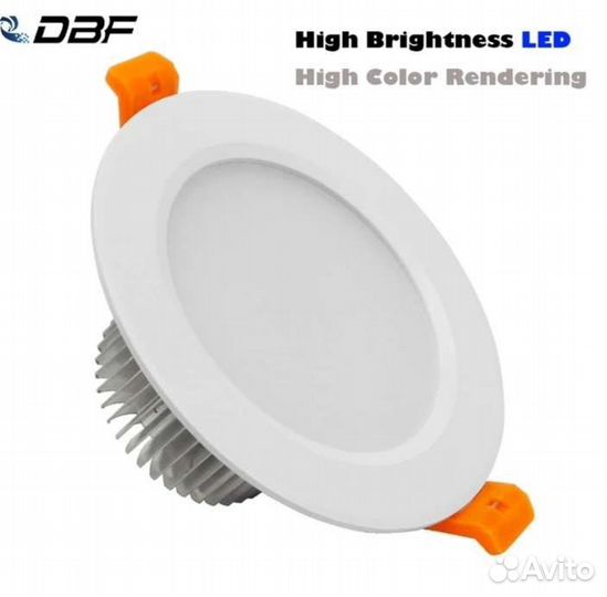 Встраиваемый потолочный светильник led 12W, 15Вт