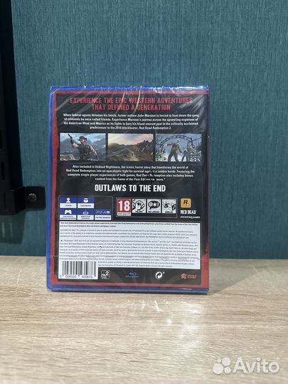 Игра PS4 Red Dead Redemption. Диск новый