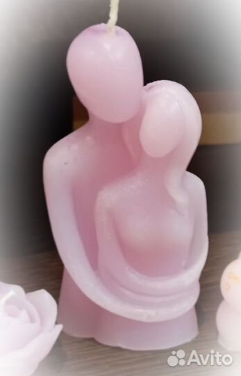 Интерьерные фигурные свечи ручной работы