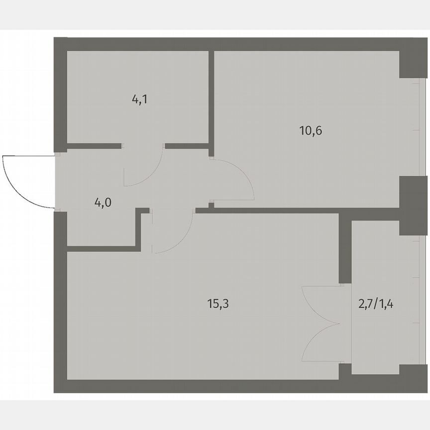 1-к. квартира, 35,4 м², 5/11 эт.