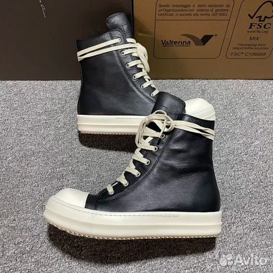 Кеды кожаные Rick owens