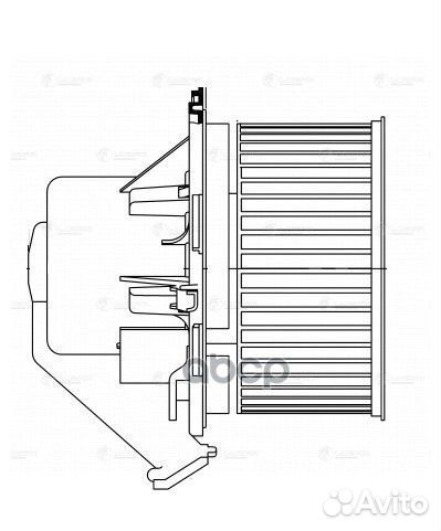 Мотор отопителя MB sprinter 06/VW crafter 06- LFH