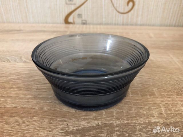 Вазочки из лавандового и прозрачного стекла. СССР