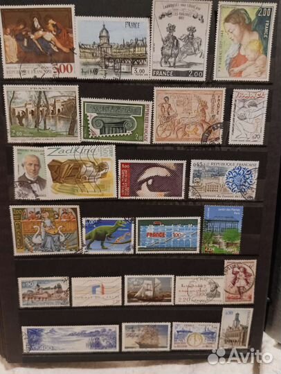 Почтовые марки Франции коллекция (часть 4)