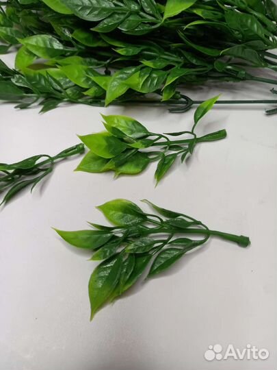 Искусственная зелень для букетов, листья