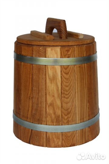Кадка дубовая с гнетом 8 литров
