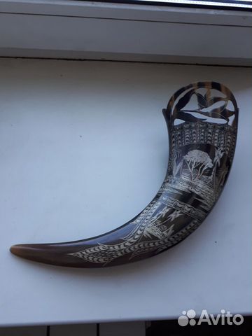 Рог резной