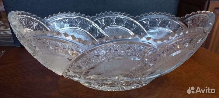 Хрустальная ваза. Ладья. Большая