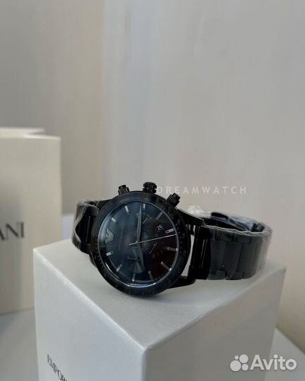 Черные мужские часы Emporio Armani оригинал, новые