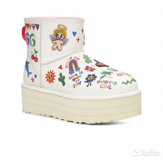 Humberto Cruz x UGG Classic Platform Pop Sketch