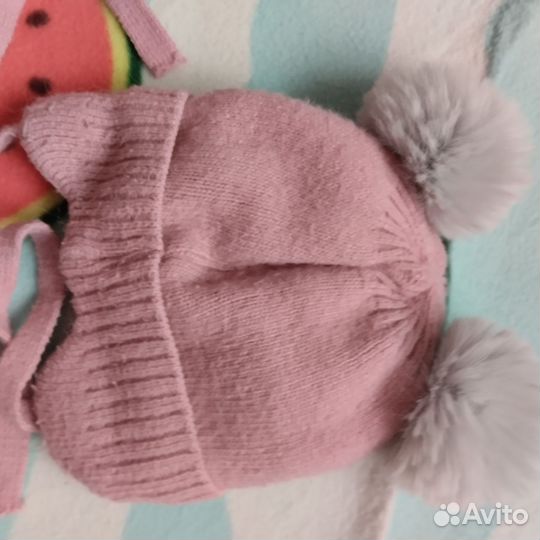 Комплект шапка и снуд на 2 года