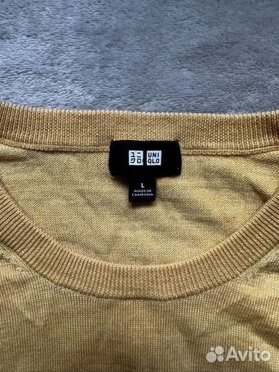 Джемпер мужской uniqlo шерсть L