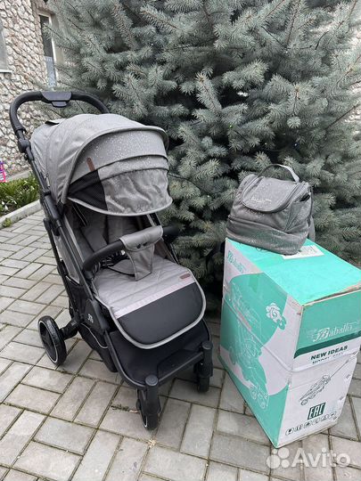 Коляска babalo 2023 (снег на черной раме )