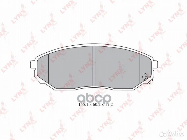 Колодки тормозные дисковые перед BD4411 LYN