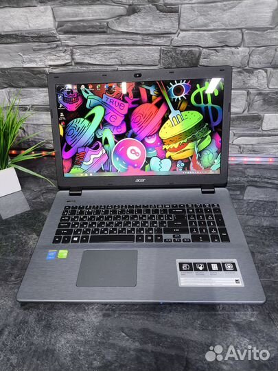 Acer 17.3/i3-4005U/10гб/840М-2гб/SSD-480гб