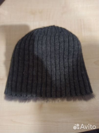 Вязанная шапка из шиншиллы