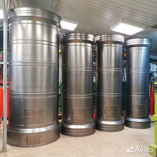 Круглая печь Голландка. Кожух, футляр