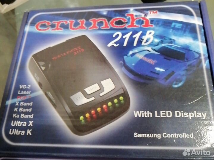 Радар детектор crunch 211B